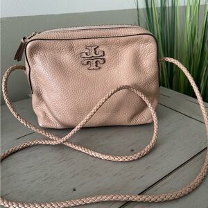 ‼️SOLD ‼️Tory Burch Beige leather Crossbody Bag